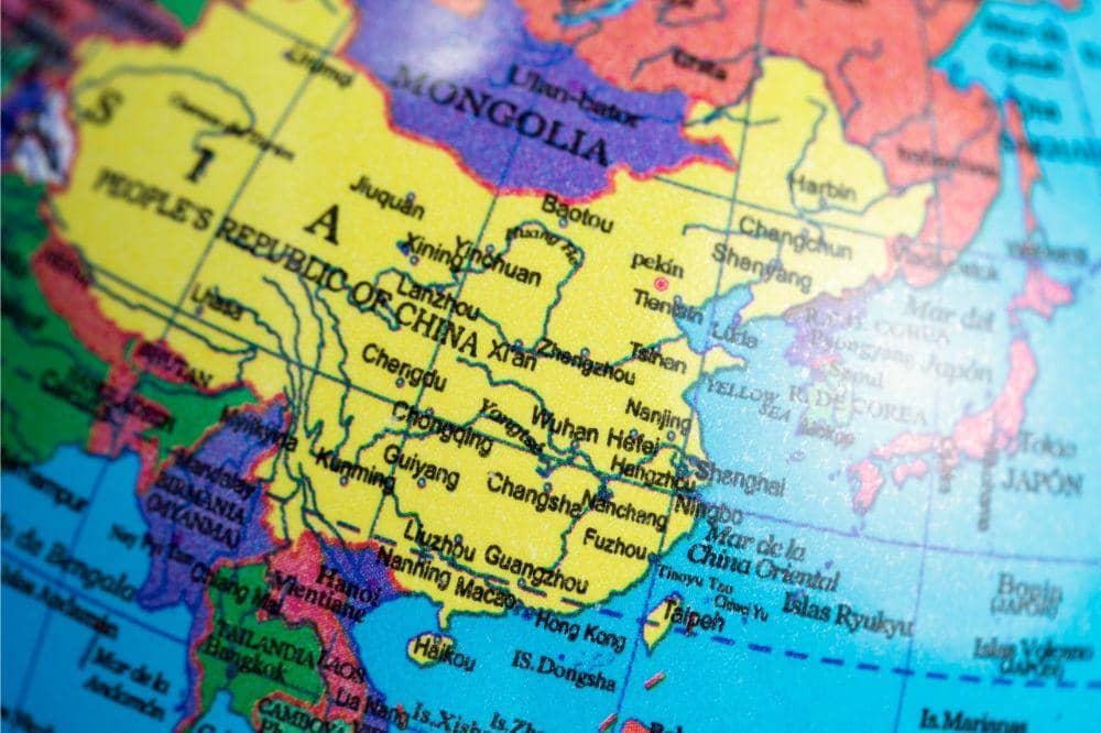 Peta negara Cina