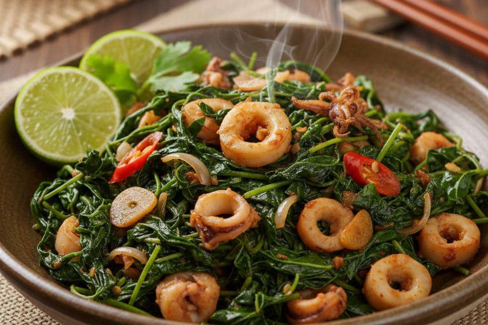7 Kumpulan Resep Tumis Daun Singkong, Lauk Sederhana yang Bikin Nagih (6).jpg