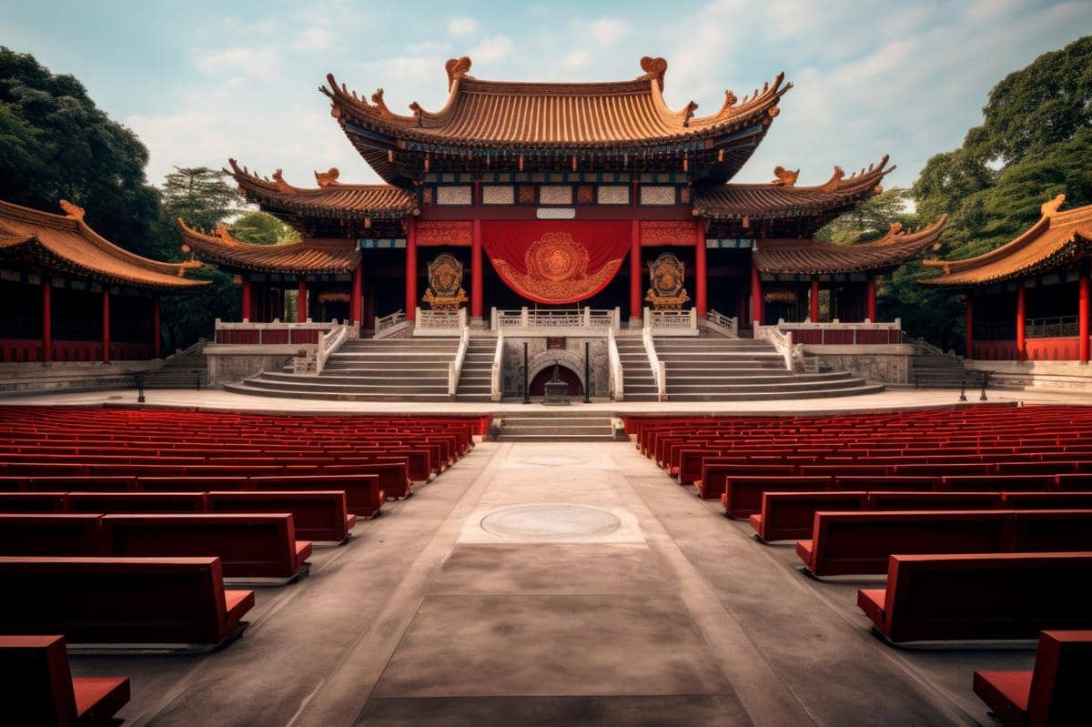 bentuk bangunan di China