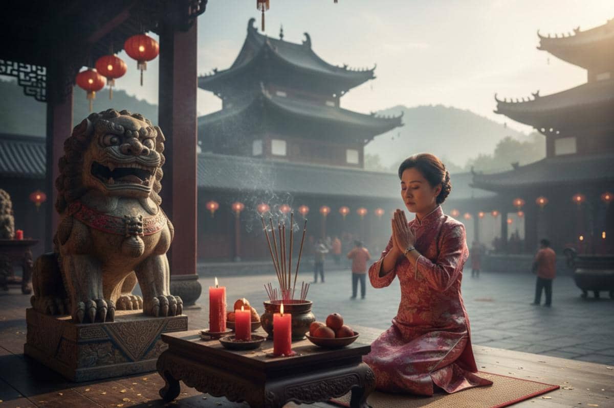 orang Tionghoa beribadah