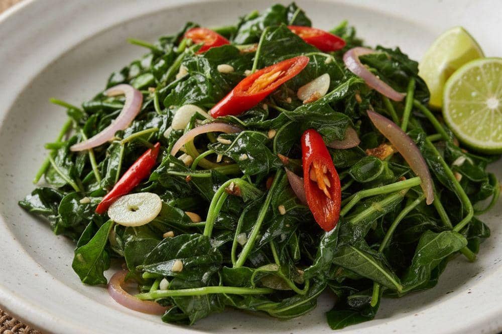 7 Kumpulan Resep Tumis Daun Singkong, Lauk Sederhana yang Bikin Nagih (1).jpg