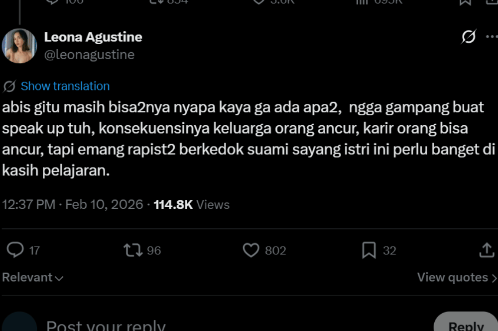 Leona Agustine Buka Suara Dugaan Pelecehan Seksual Oleh Sosok R 3.png