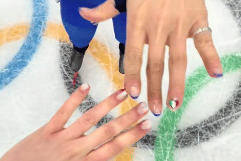 nail art winter olympics 26'