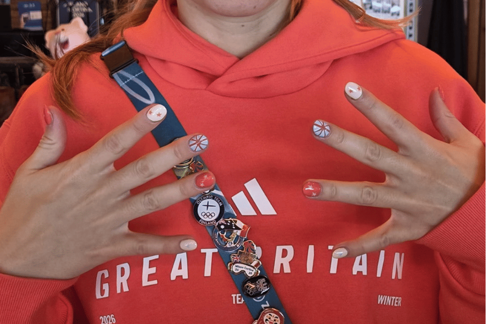 nail art winter olympics 26'