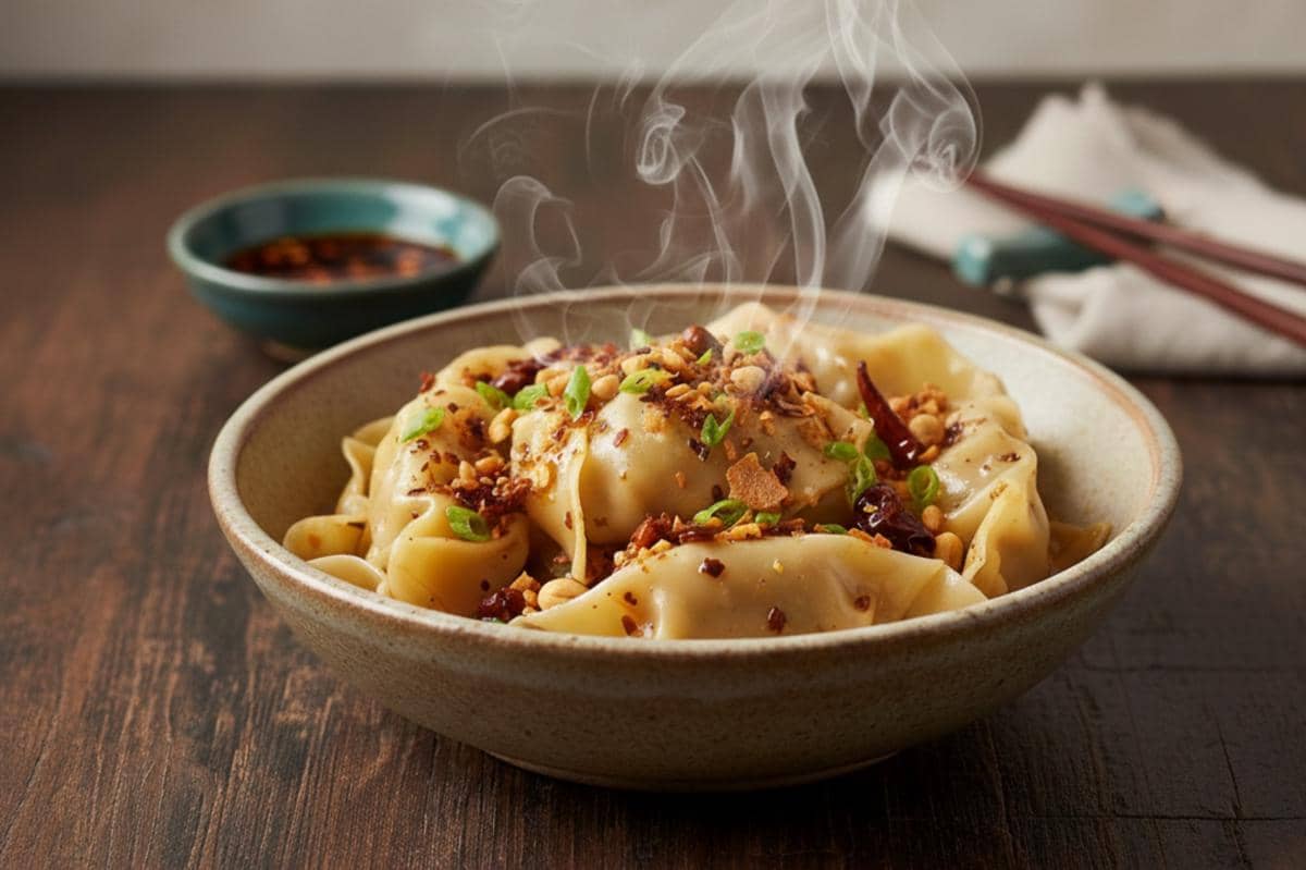 Resep Wonton Homemade Chili Oil Nikmat ala Yummy, Wajib Coba