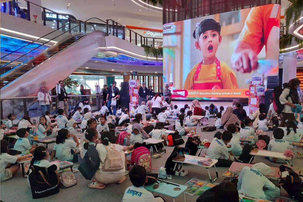 Coloring competition di acara Popmama Birthday Bash 2026