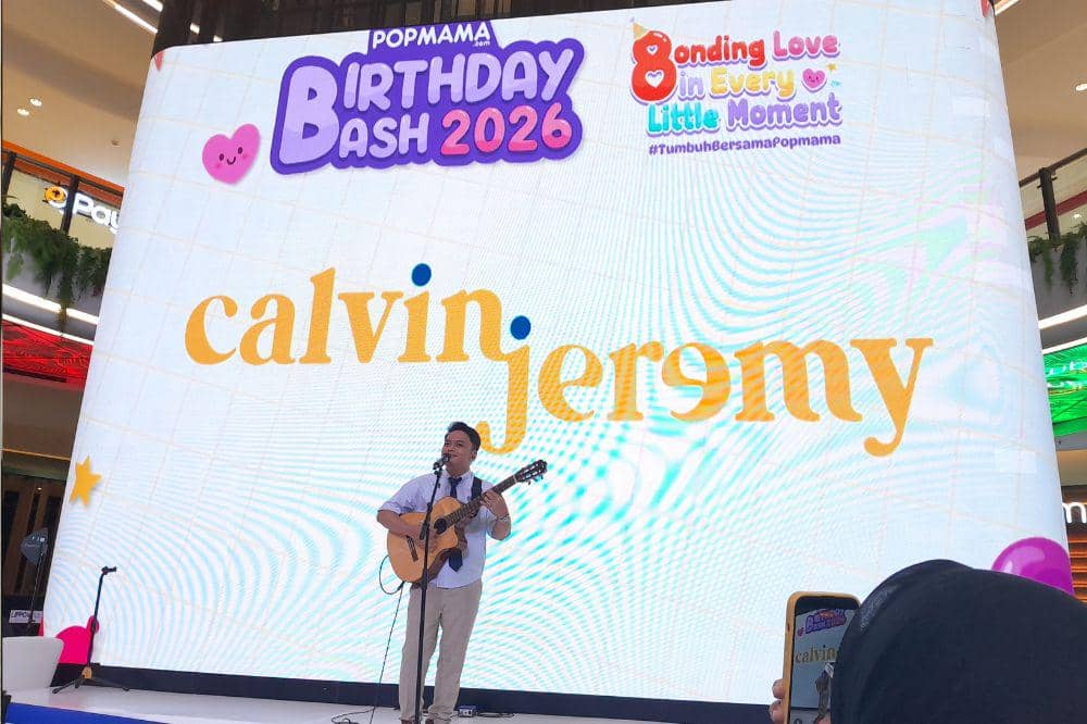Penampilan Calvin Jeremy di acara Popmama Birthday Bash 2026