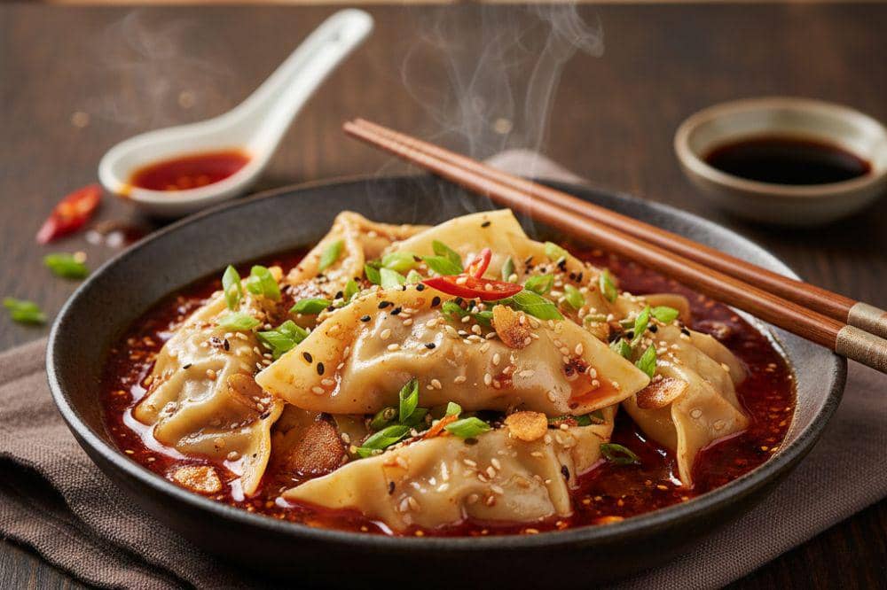 Resep Wonton Chili Oil dengan Isian Juicy