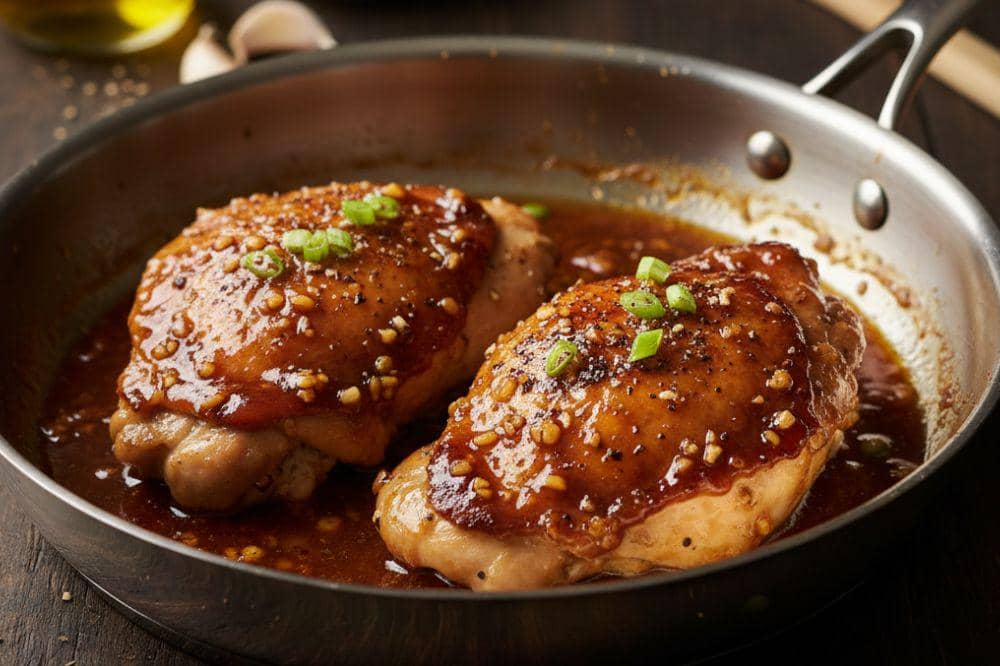 Honey garlic chicken