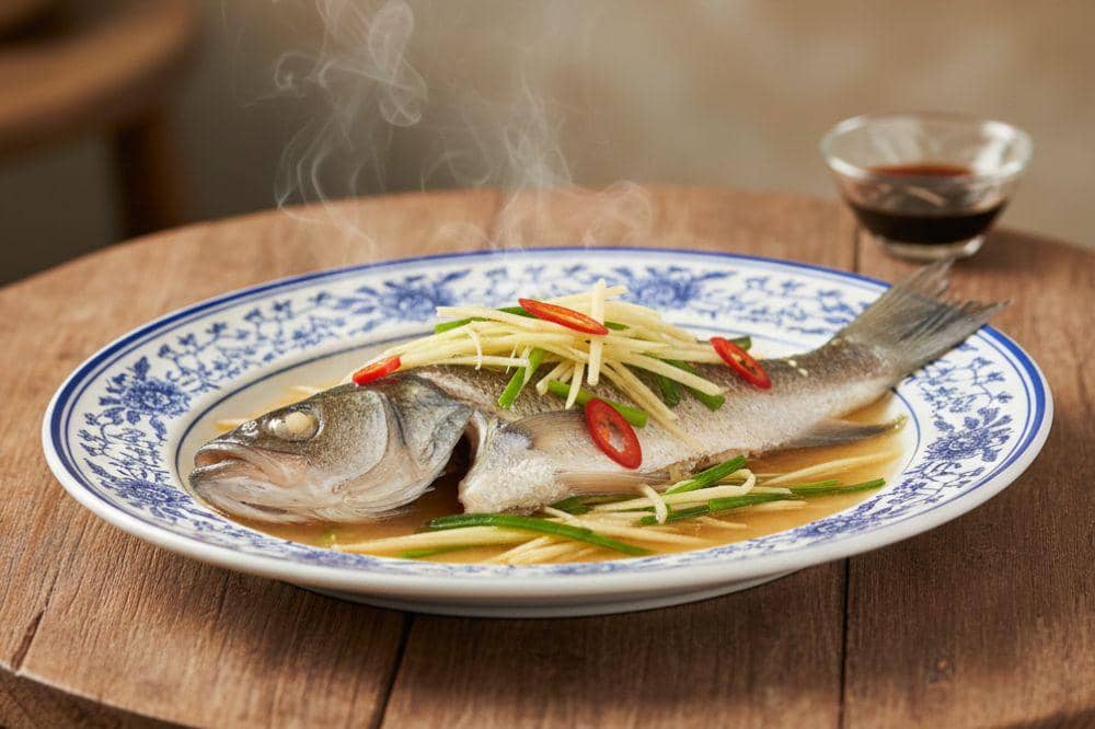 Ikan kakap dan steam jahe