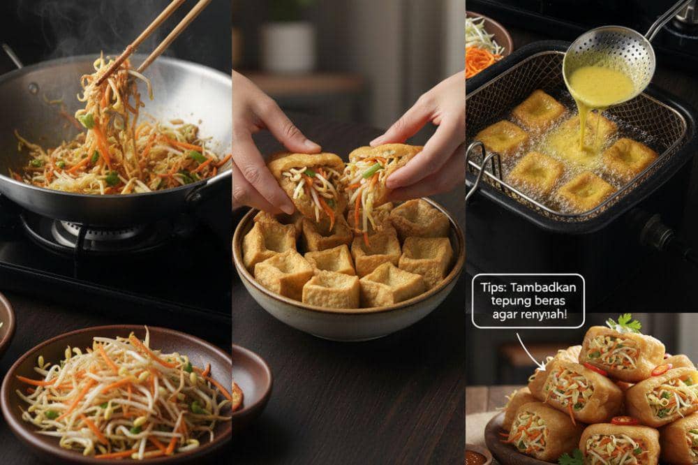 Resep Tahu Bunting Isi Sayur, Rahasia Renyah Tahan Lama