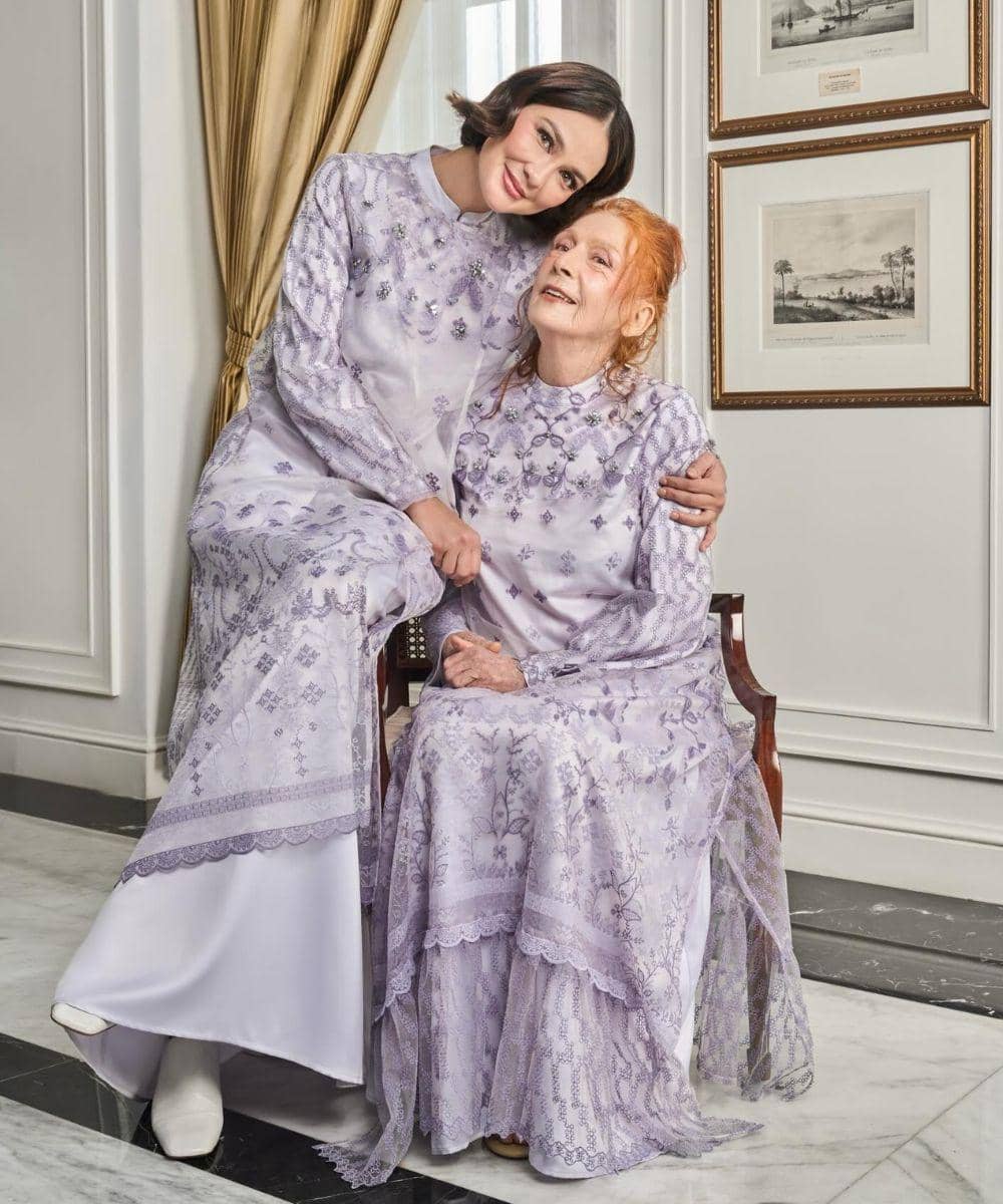 Potret keluarga Luna Maya jadi model baju muslim 