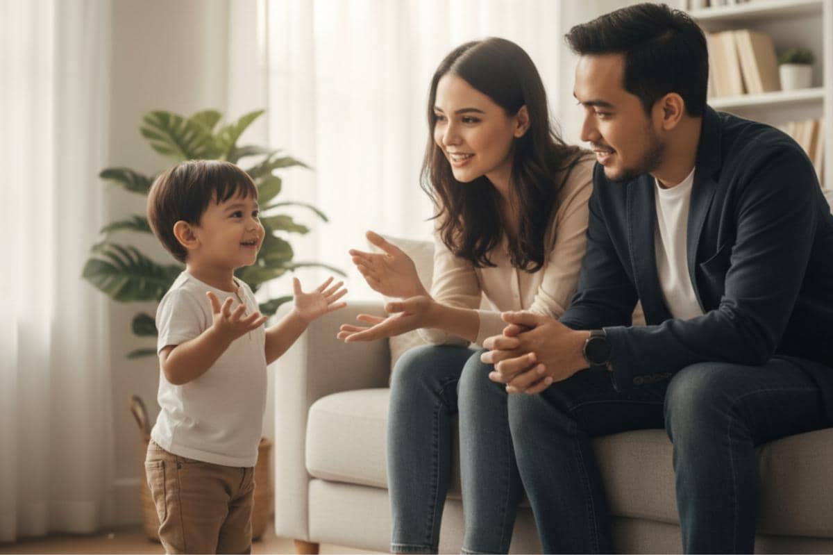 anak sedang berbicara