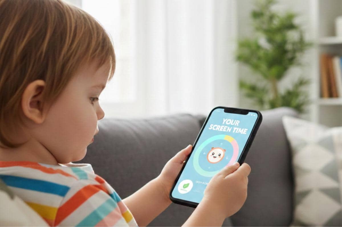 anak sedang bermain HP