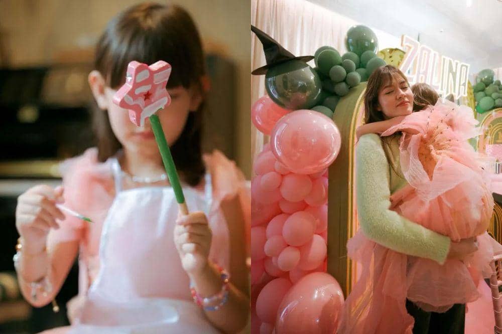 5 Momen Perayaan Ulang Tahun ke-7 Zalina Anak Raisa dengan Tema Wicked