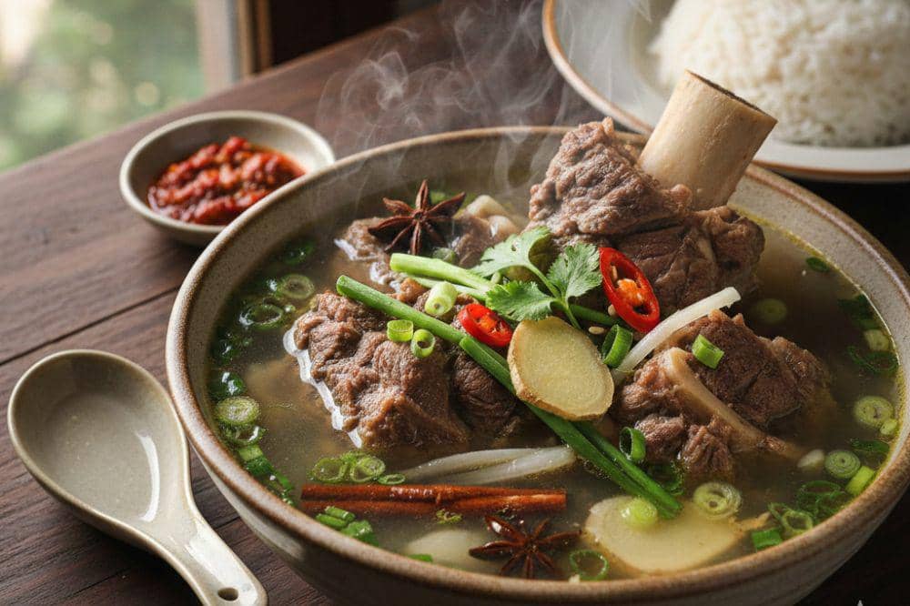 Resep Sup Tulang Sapi Kuah Bening