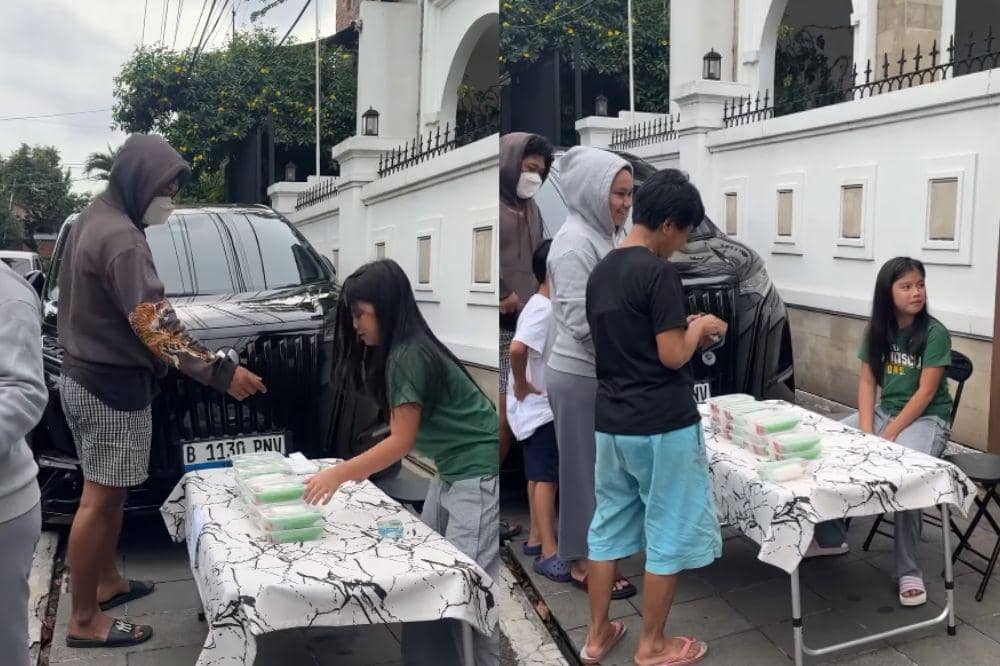 yaya anak ririn ekawati jualan takjil 