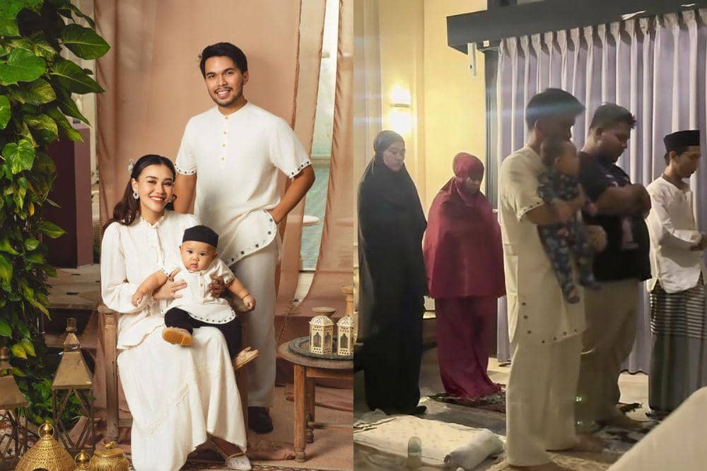 Arash Ikut Salat Tarawih Berjamaah, Anteng Digendong Thariq Halilintar