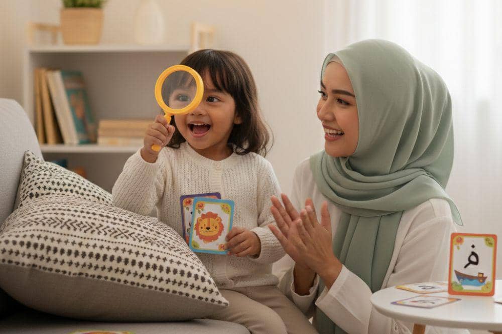 Bermain harta karun dengan petunjuk huruf hijaiyah