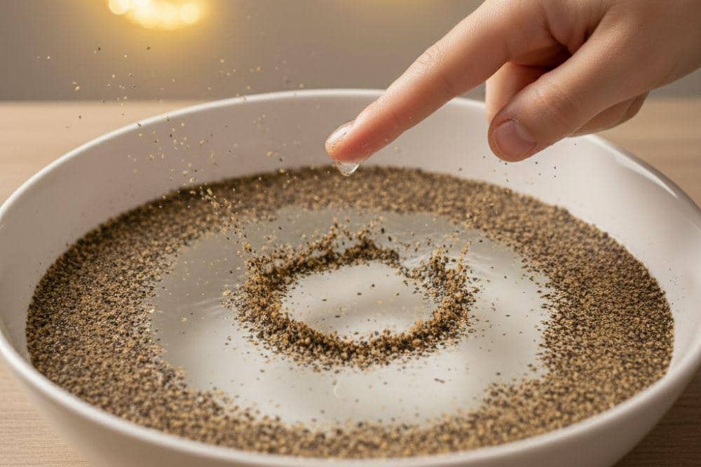 Eksperimen membersihkan bakteri di tangan