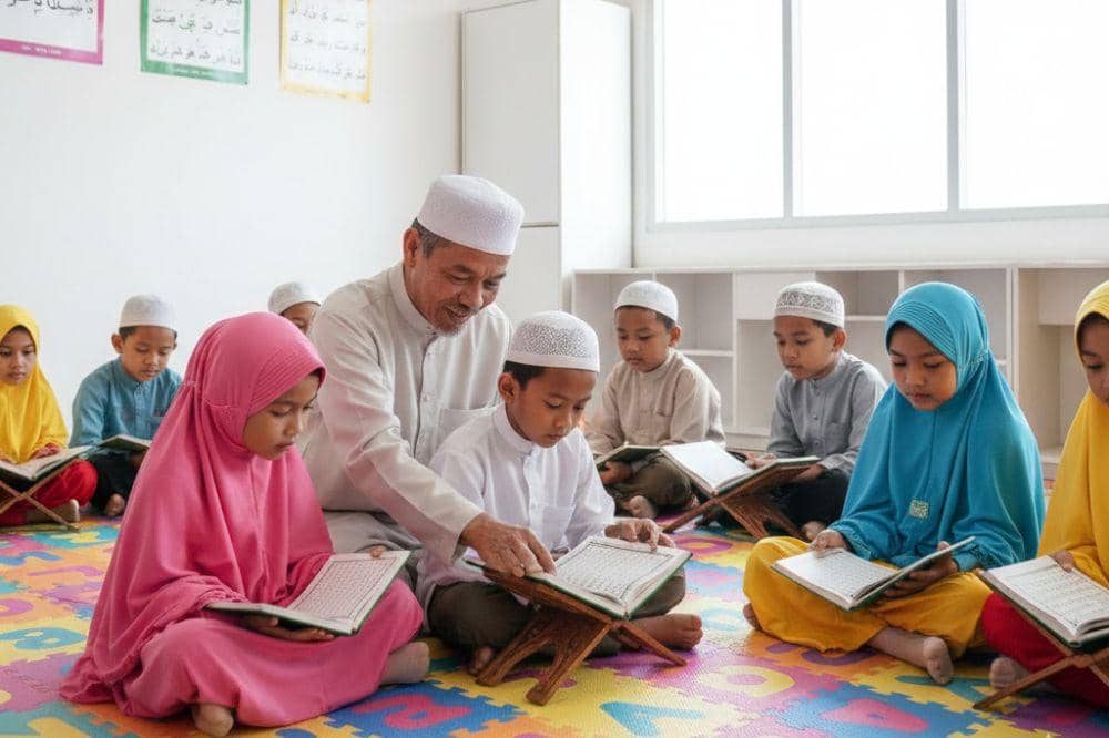 Anak mengaji di TPA