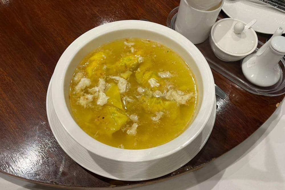 Menu: Minced Chicken Wonton Clear Soup