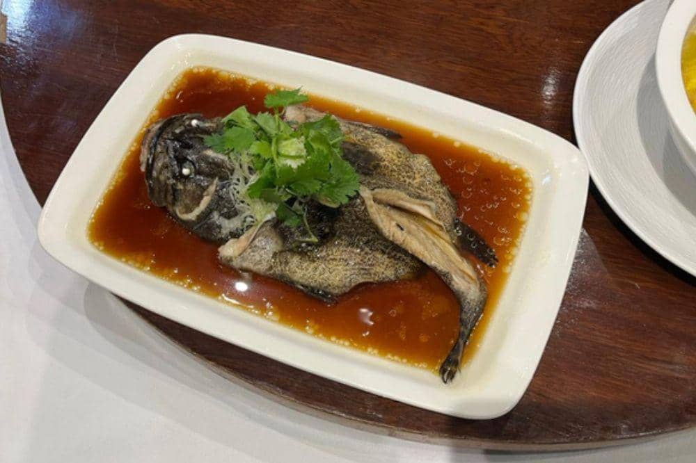 Menu: Steamed Garoupa Fish, Hong Kong Style