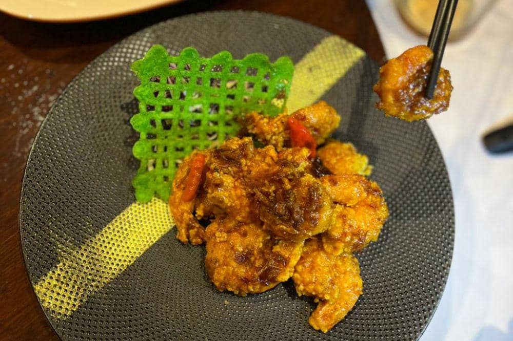 Menu: Sautéed Prawns with Lemon XO Sauce