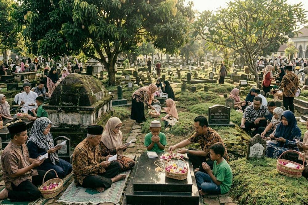Sholawat Ziarah Kubur Lengkap dengan Adab dan Doa Tambahan