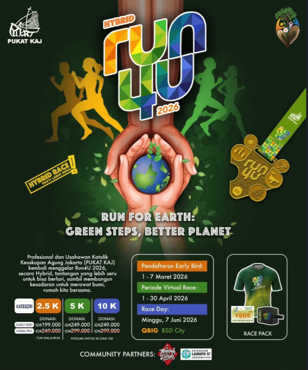 Keuskupan Agung Jakarta Gelar Run4U 2026, Olahraga Sekaligus Rawat Bumi.png