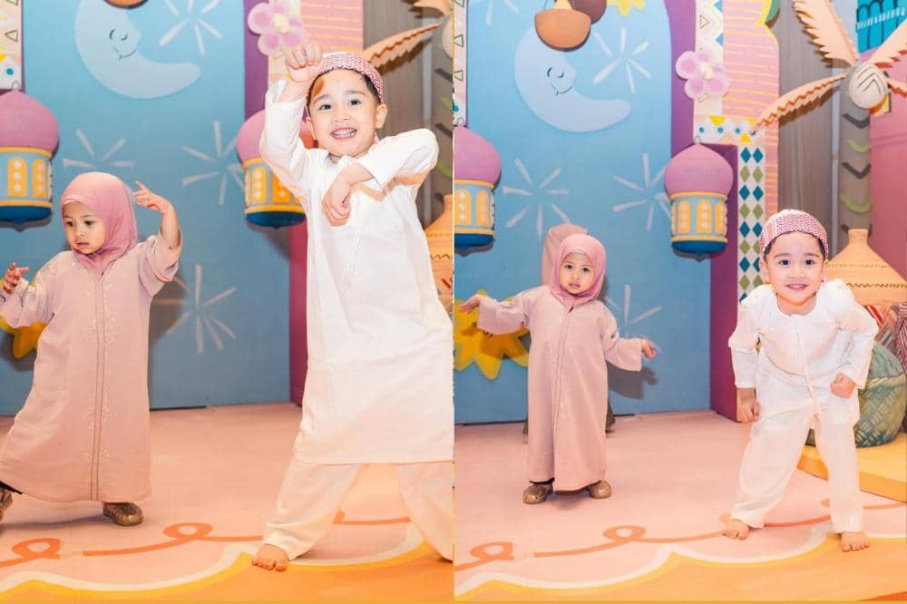 Lucunya Rayyanza dan Lily di Acara Bukber RANS, Bikin Gemas!