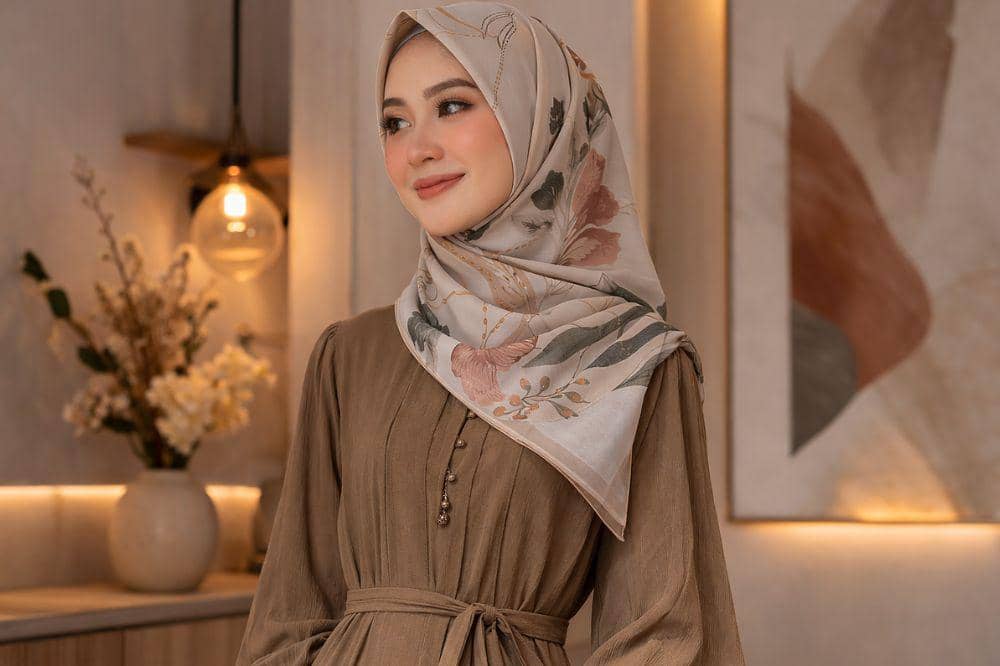 Tips Menggunakan Hijab Motif untuk Bukber 