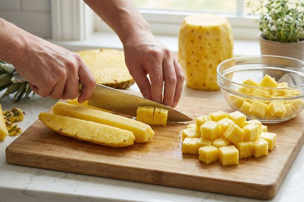 5 Cara Memotong Nanas 2