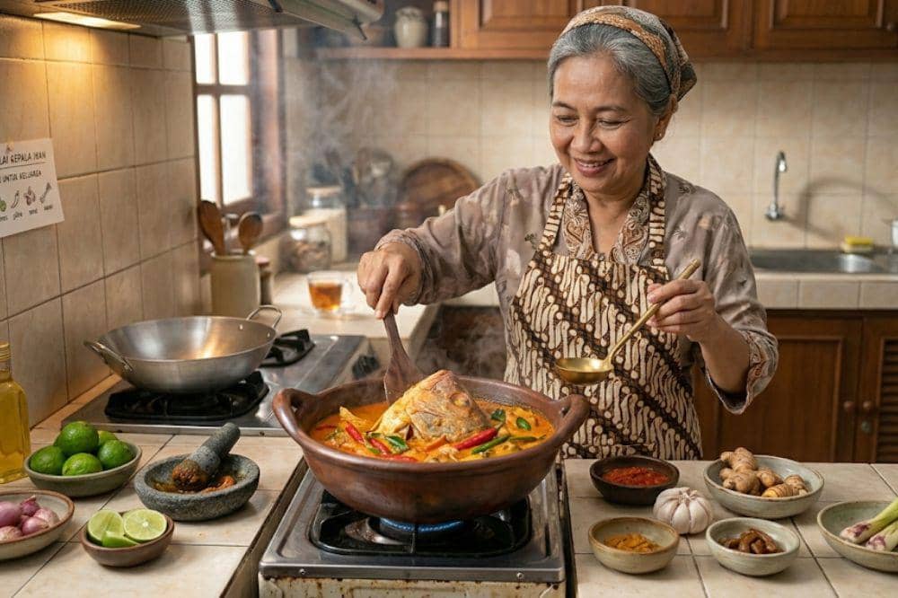 Resep Gulai Kepala Ikan Kakap Pedas ala Padang Asli