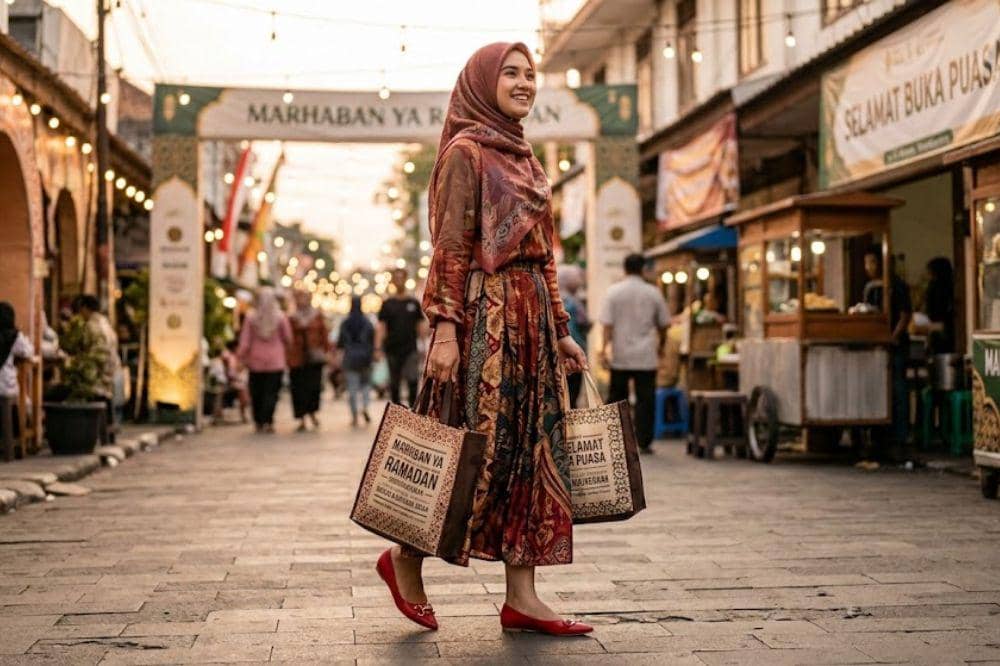 7 Rekomendasi Flat Shoes Warna Merah untuk Bukber