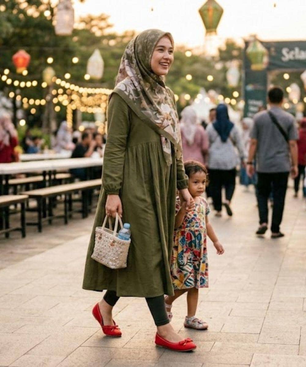 7 Rekomendasi Flat Shoes Warna Merah untuk Bukber