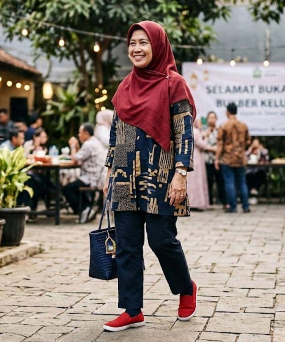 7 Rekomendasi Flat Shoes Warna Merah untuk Bukber