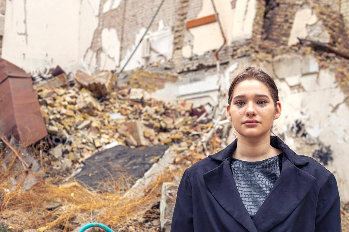 ilustrasi remaja korban perang