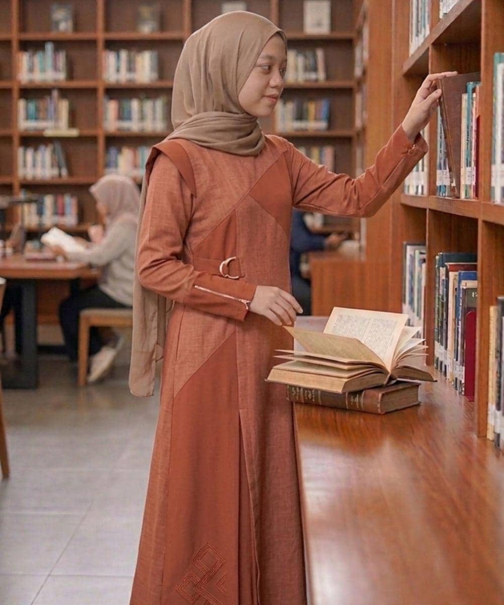 Gamis soft terracotta