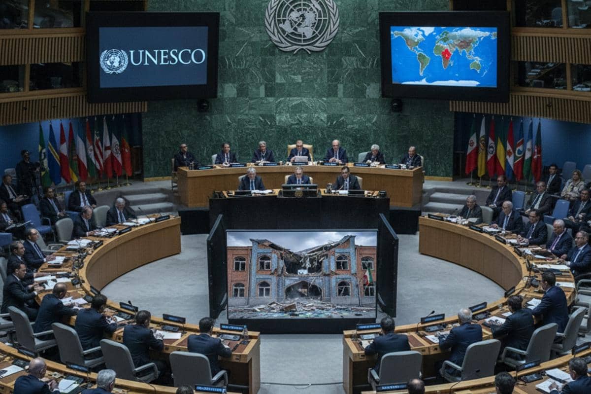 ilustrasi UNESCO sedang rapat internasional
