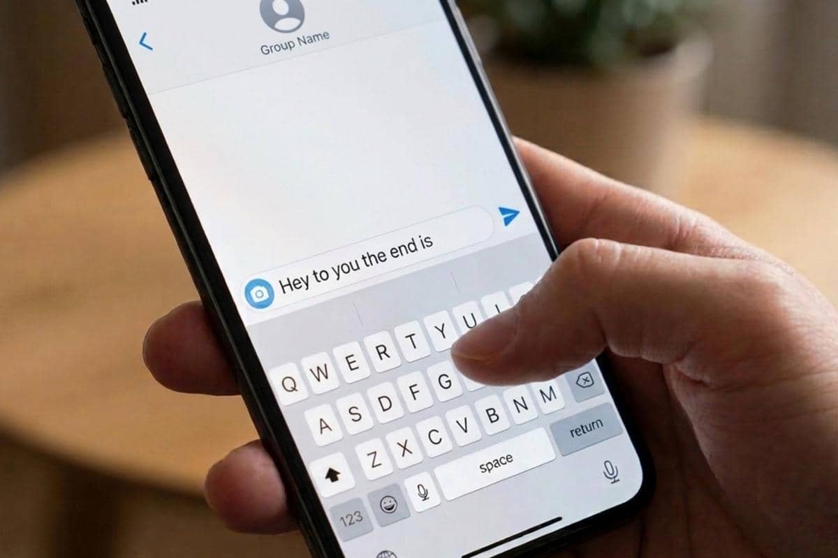 orang sedang mengetik pesan