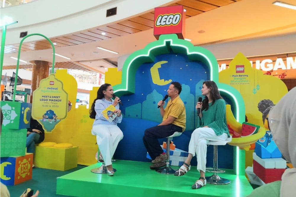 Sabai dan Ringgo dalam talkshow LEGO Ramadan Play Bazaar