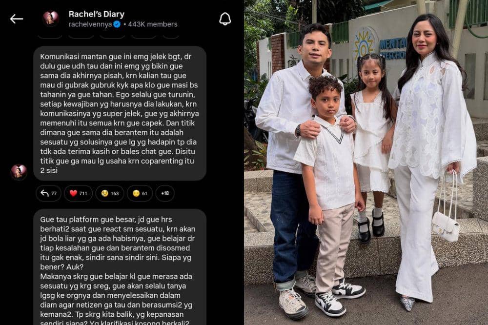 Rachel Vennya Mengaku Diancam Okin, Curhat di Broadcast Instagram