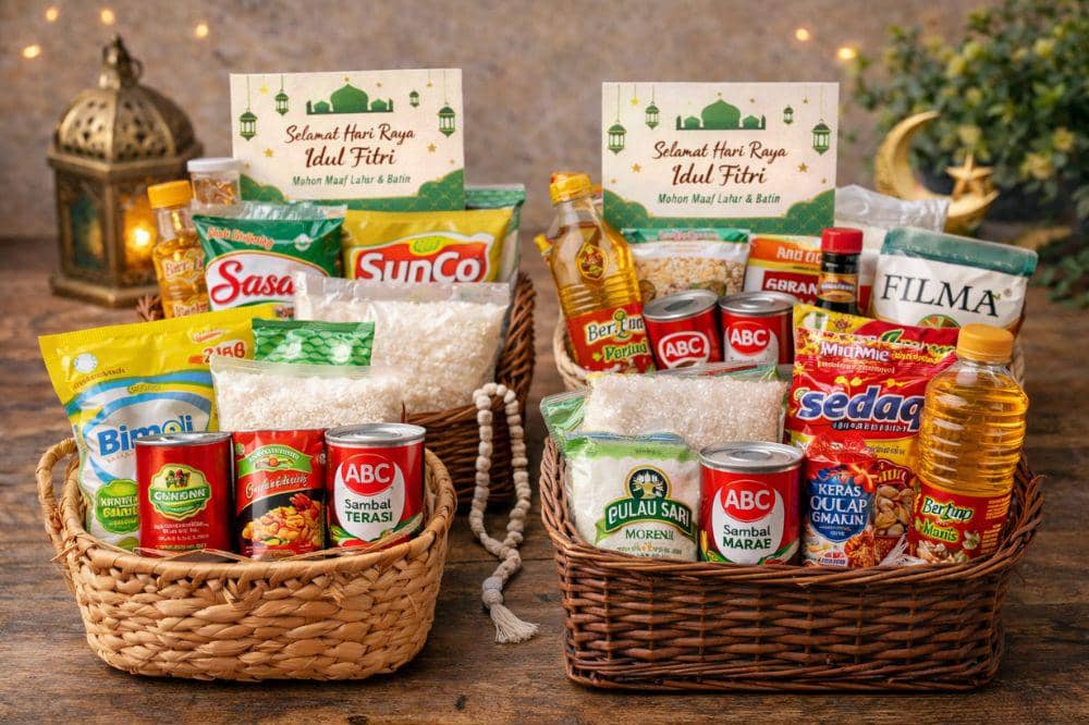 8 Inspirasi Parcel Lebaran Sembako, Praktis untuk Dibagikan