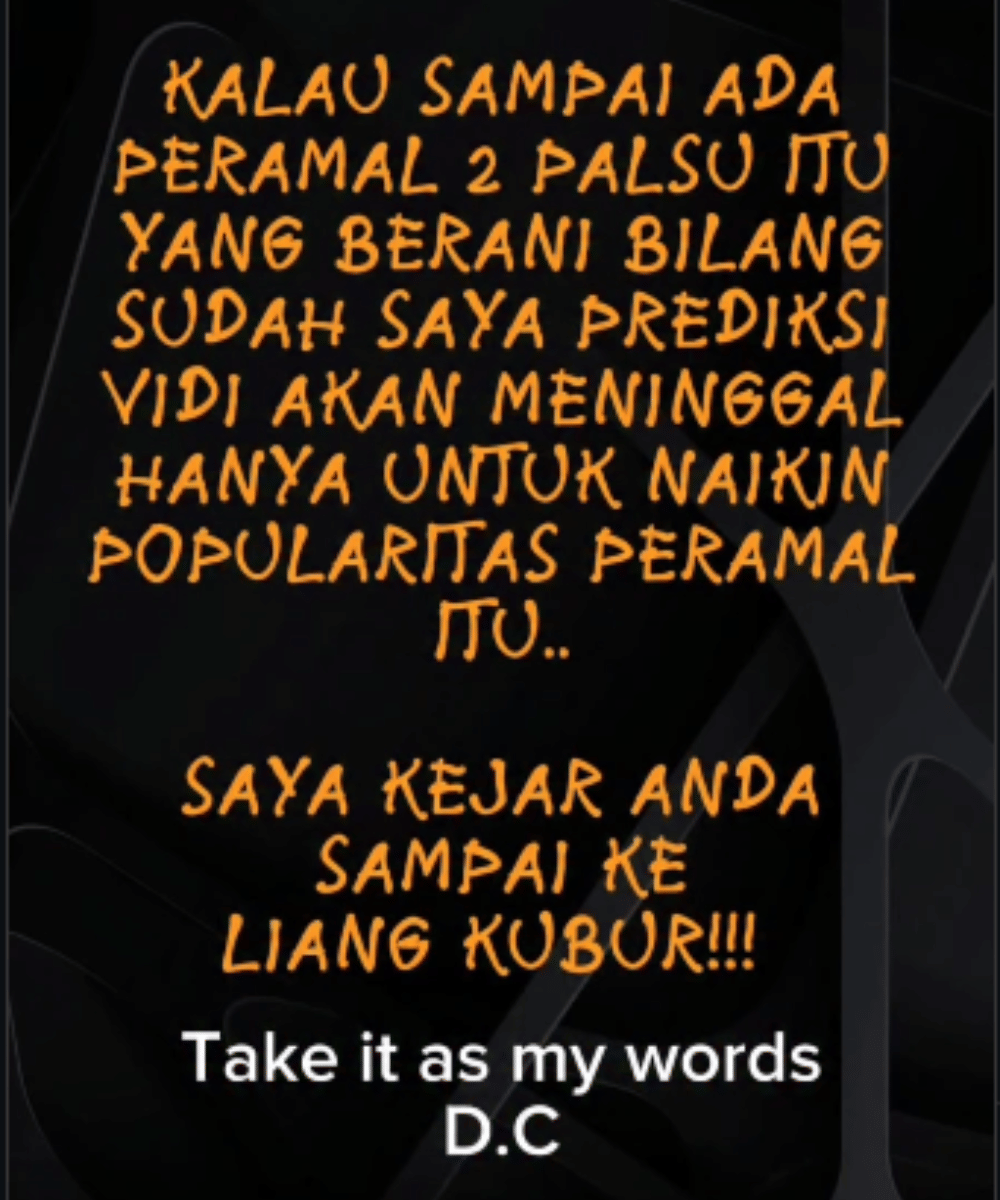 Deddy Corbuzier Ancam Peramal yang Manfaatkan Kematian Vidi Aldiano