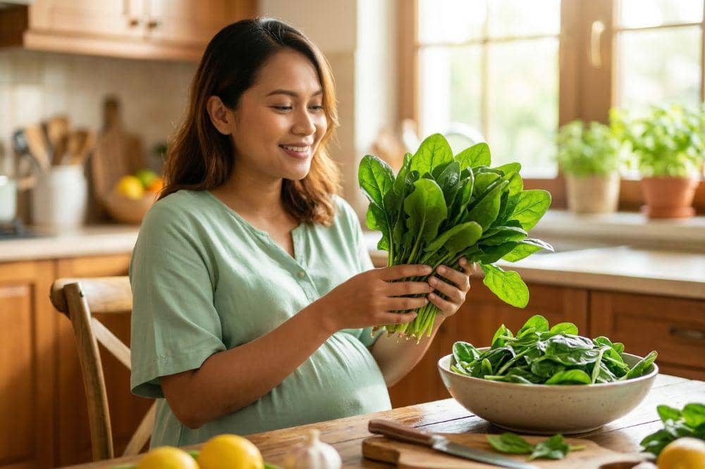 7 Kandungan Bayam untuk Kesehatan Ibu Hamil, Bisa Cegah Anemia