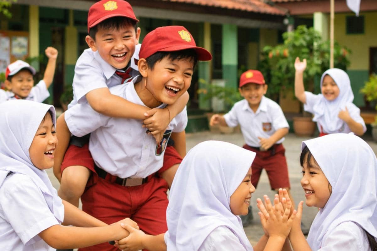 anak di lingkungan sekolah