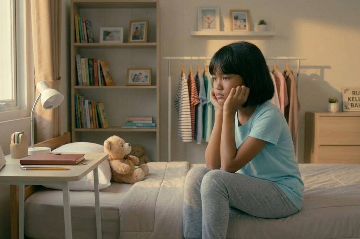 anak sedang depresi di kamar
