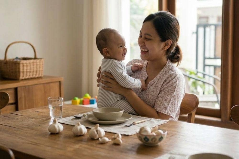 Benarkah ASI Bisa Berubah setelah Makan Bawang Putih?
