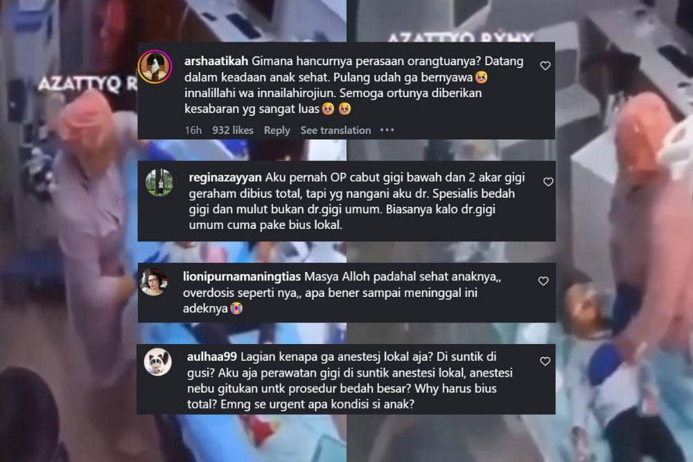 balita meninggal karena prosedur anestesi gigi